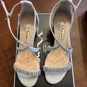 Silver Nina dress sandals